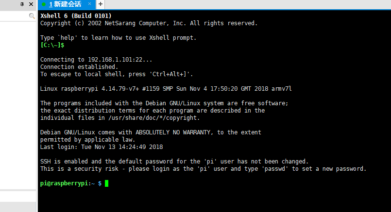 xshell 5 raspberry pi 3