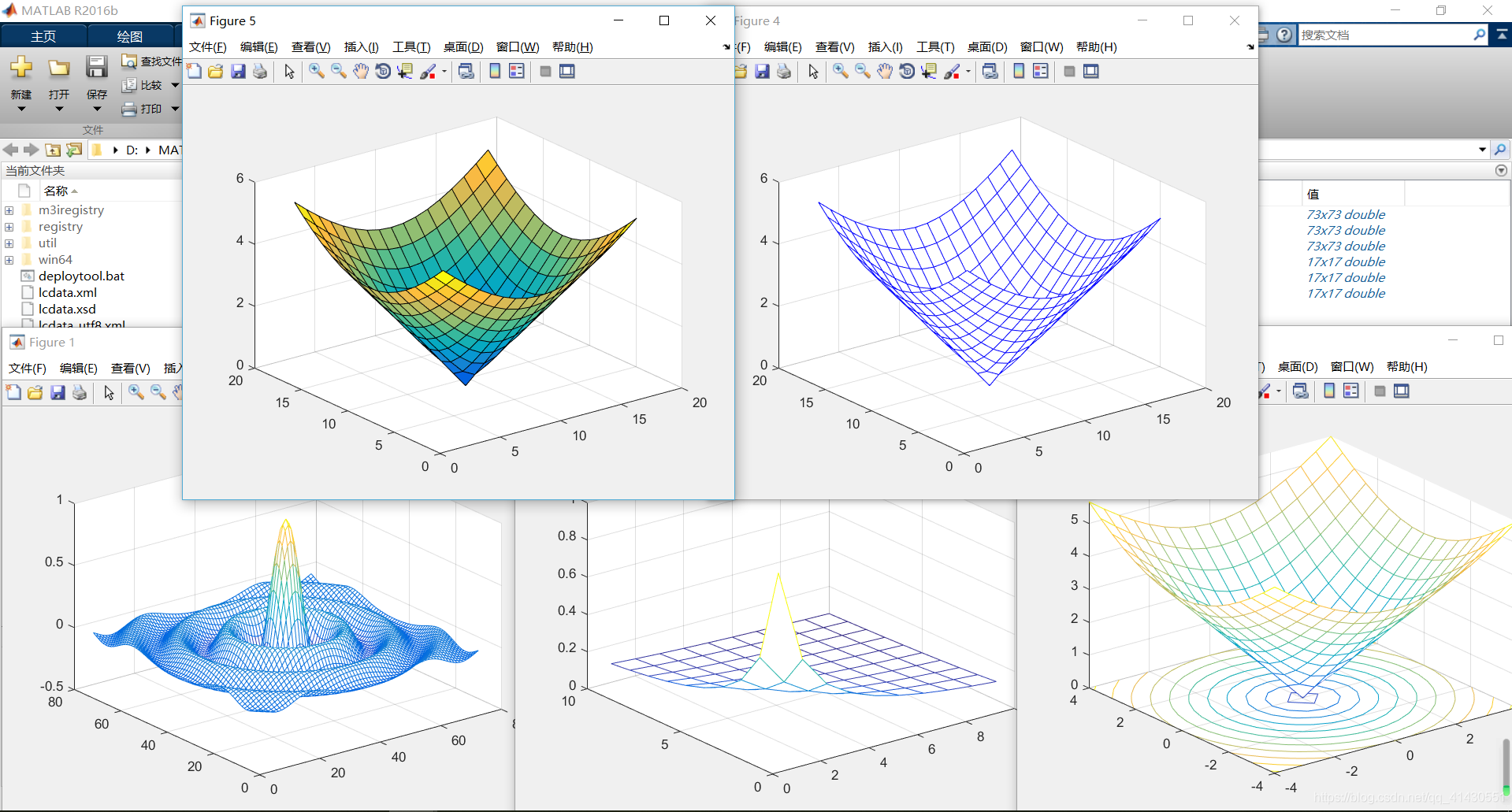 MATLAB learning and use: using a matrix to draw 3D graphics ...