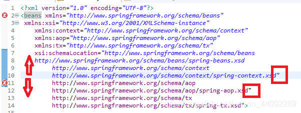 Eclipse中Multiple annotations found at this line: 	- http://www.springframework.org/schema/aop报错解决办法