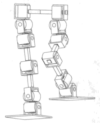 双足机器人 设计图纸图片