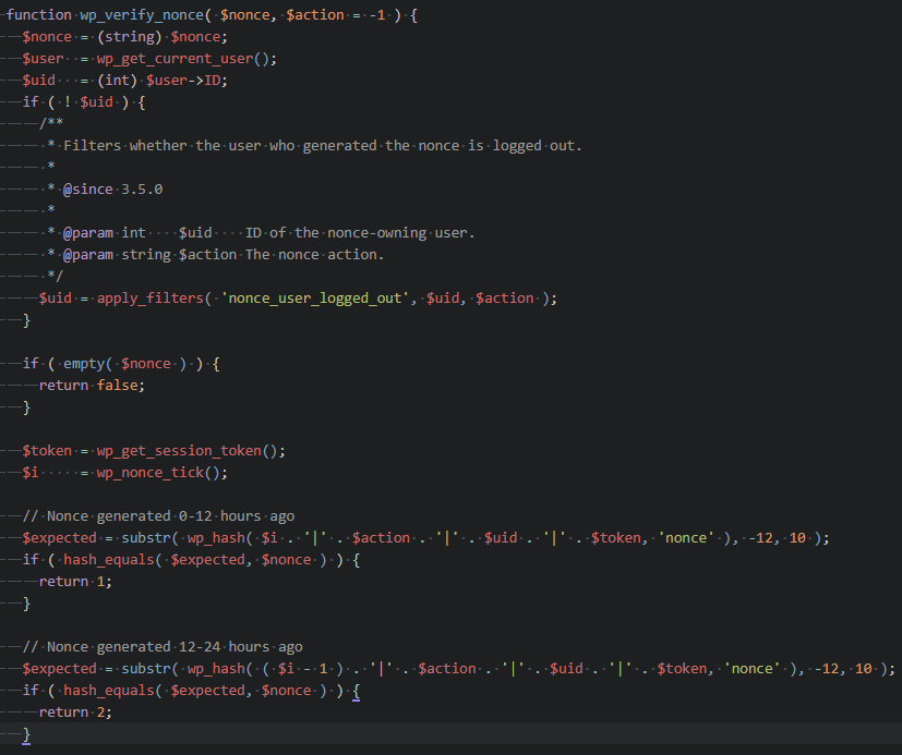 phpwp-login.php解析wp中的nonce机制出于防御csrf攻击的目的,wo