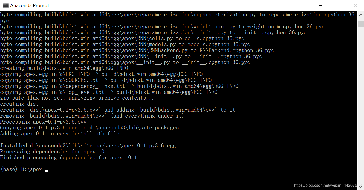 win 10+python3.6 安装NVIDIA apex_python3.6如何安装apex-CSDN博客