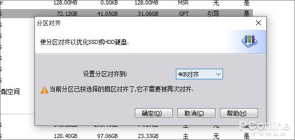 SSD固态硬盘 4K对齐