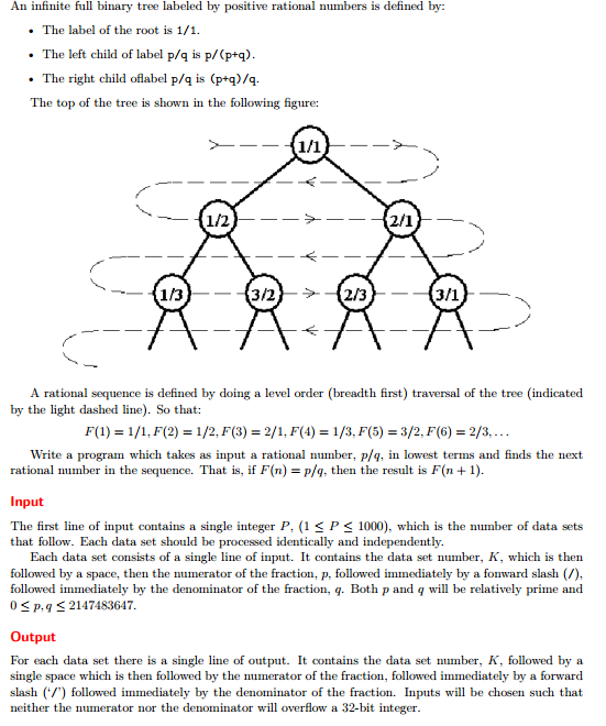 A Rational Sequence （UVALive 7786    UVALive 7096）