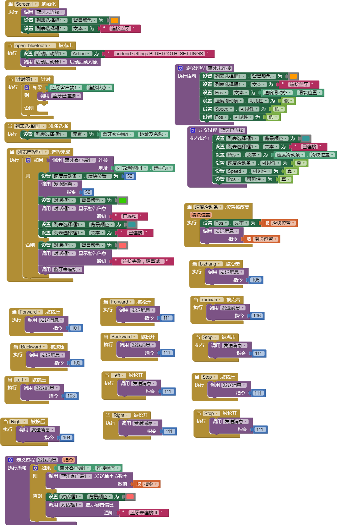 AppInventor + Arduino 制作蓝牙小车