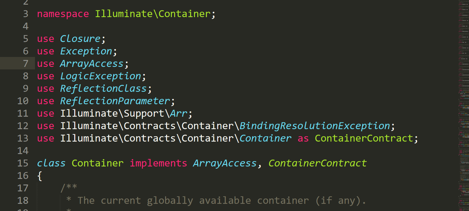 Analysis of laravel source code (2): Container class - Programmer Sought