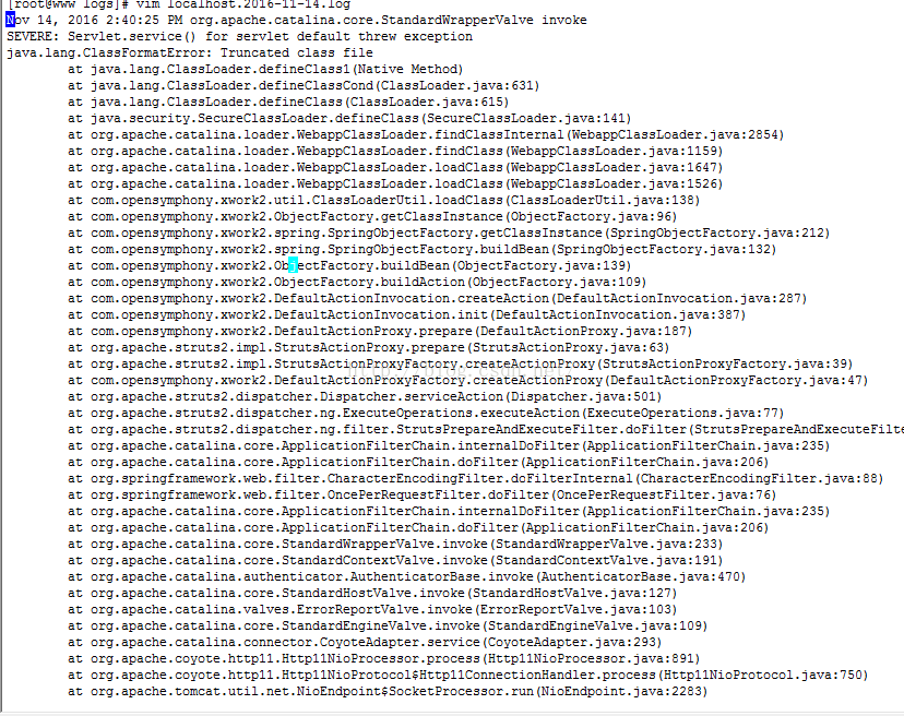 java.lang.ClassFormatError Unknown constant tag 100 in class file java