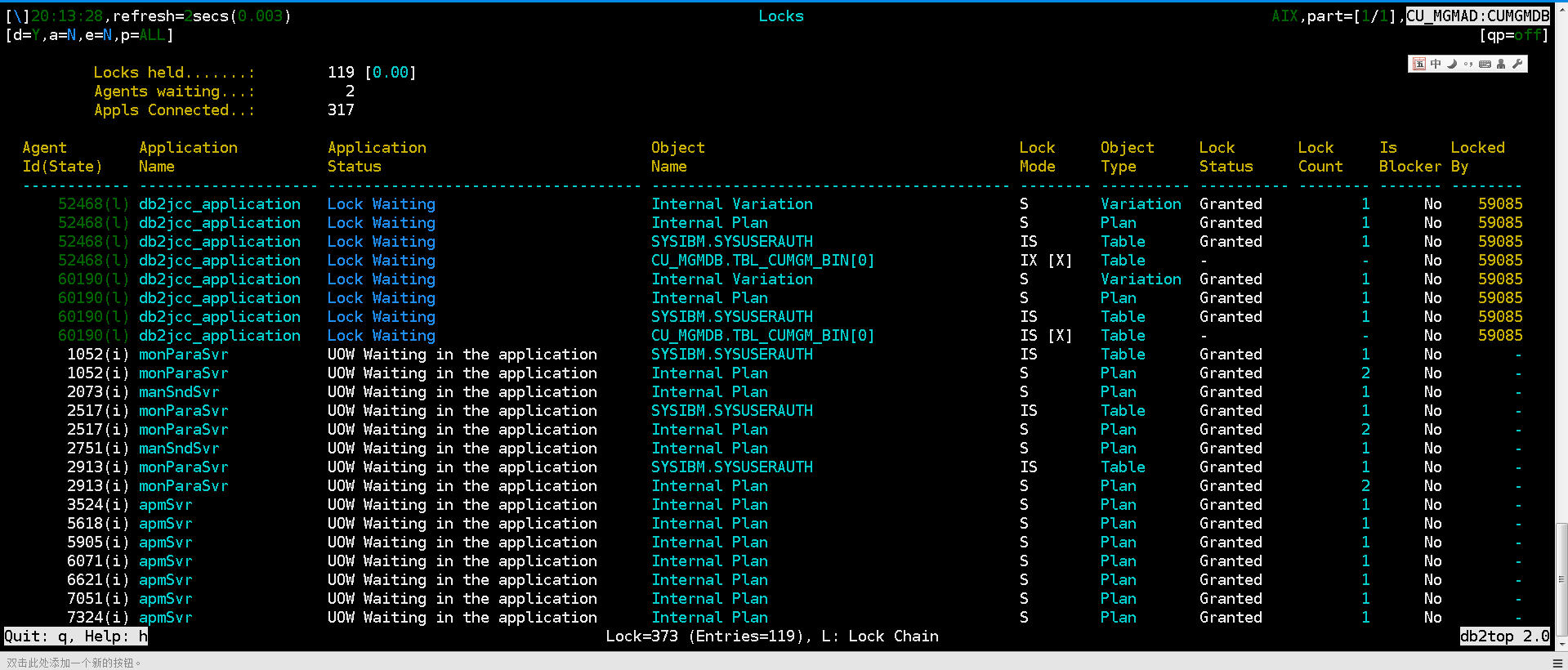 DB2锁表和解锁_db2锁表语句CSDN博客