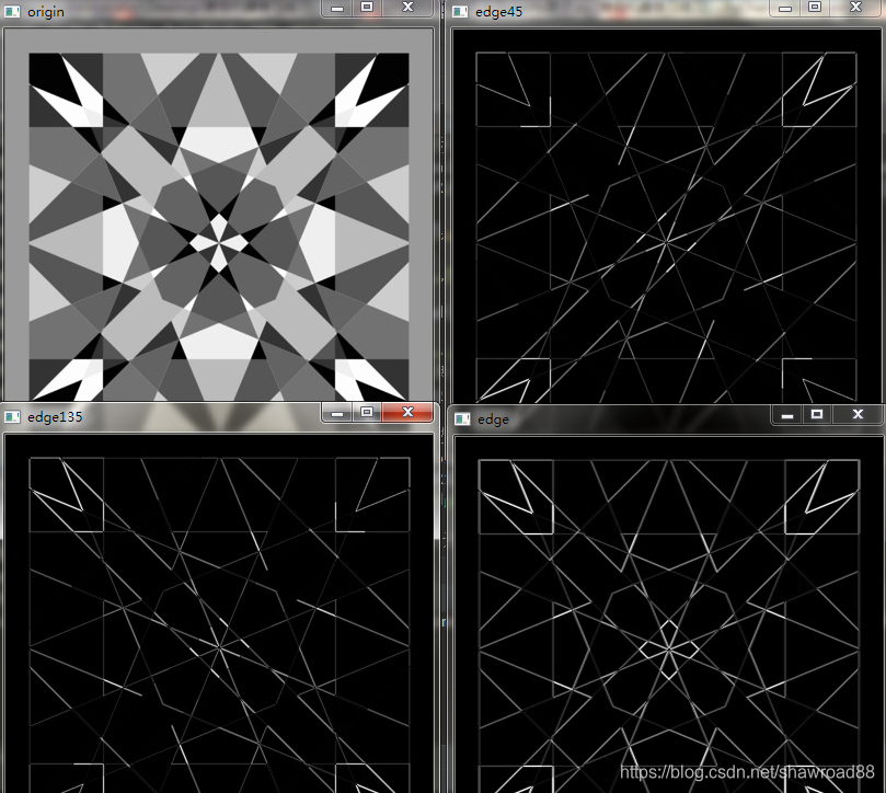 【8】python-opencv3教程:边缘检测(Roberts算子边缘检测,Prewitt算子边缘检测,Sobel算子边缘检测)_45度的 ...