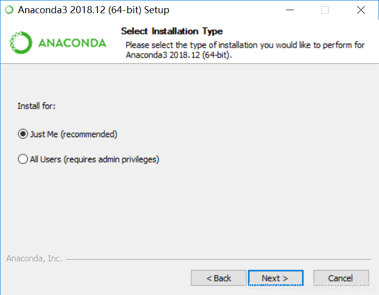 Anaconda安装页面1