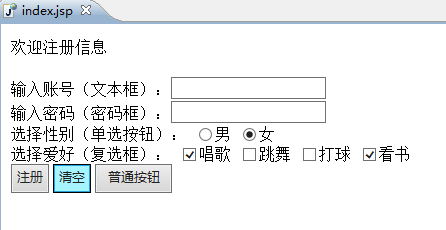 Java Web注册表单编写