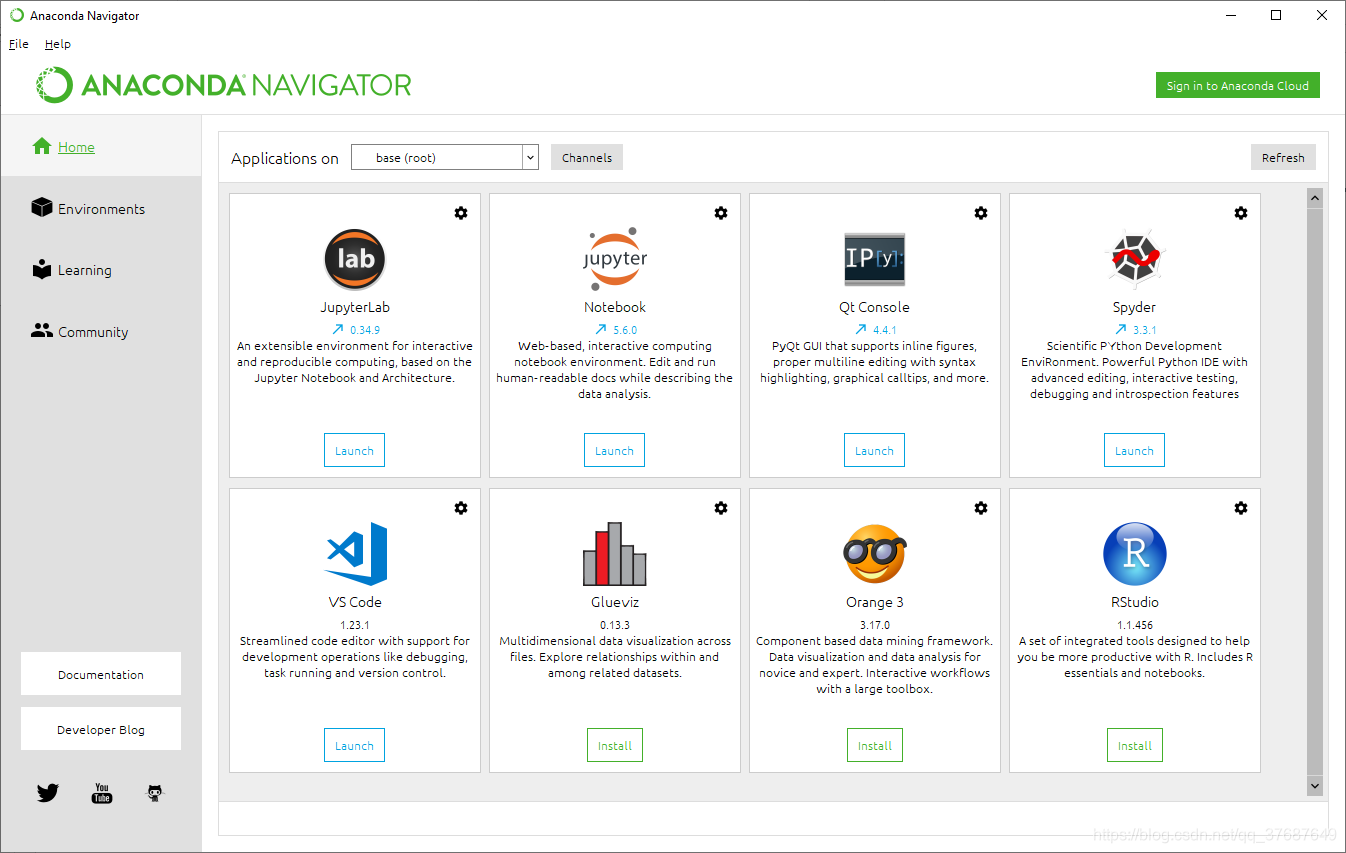 Anaconda Navigator图形化界面GUI配置python、jupyter、sklearn_anaconda gui-CSDN博客