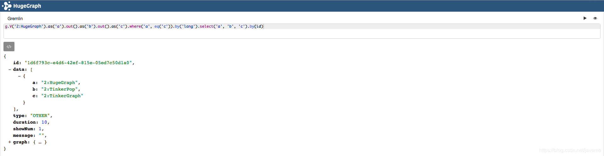 g.V(id).as().match()
