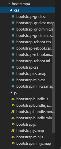 我在bootstrap上下载的4版本