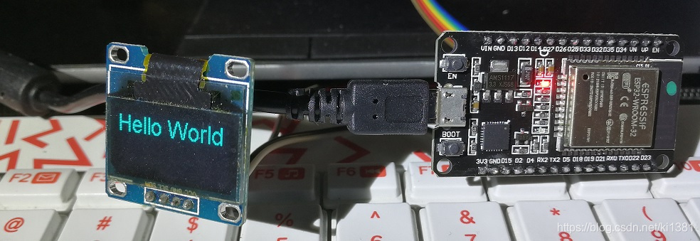 Arduino:ESP32 + I2C SSD1306 OLED 之 Hello World_esp32 i2c(驱动ssd1306)-CSDN博客