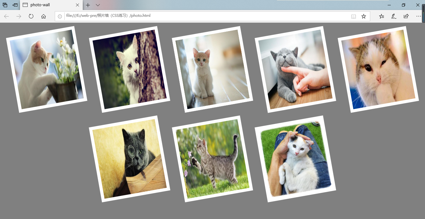 进入首页,各种照片罗列出来