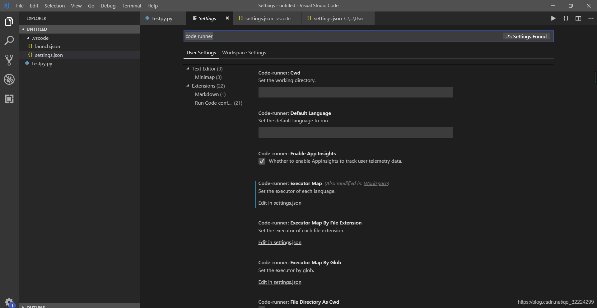 vscode插件code-runner配置python解析器_vscode配置python解释器-CSDN博客