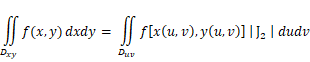 二重积分和雅可比行列式
