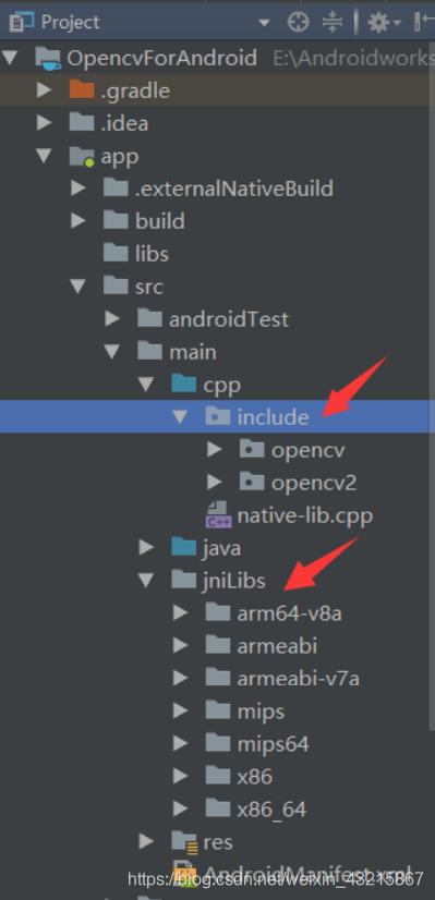 Android studio使用JAVA与JNI调用OpenCV_android jni + opencv 动态库-CSDN博客