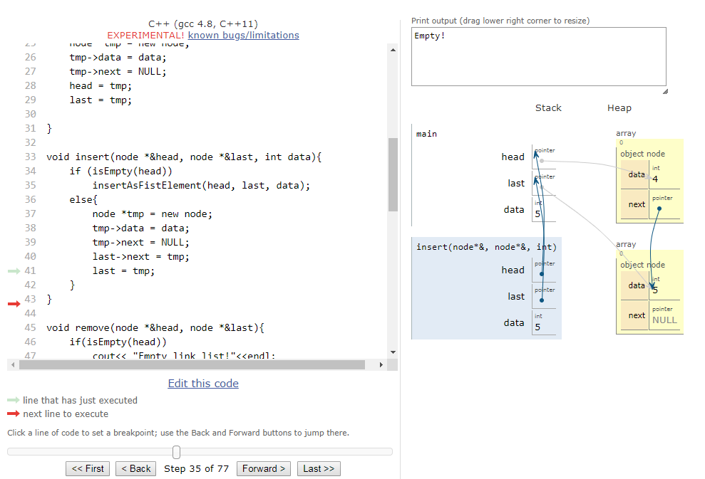 linked list C++实现_c++的 return 和linktodeath机制的使用-CSDN博客