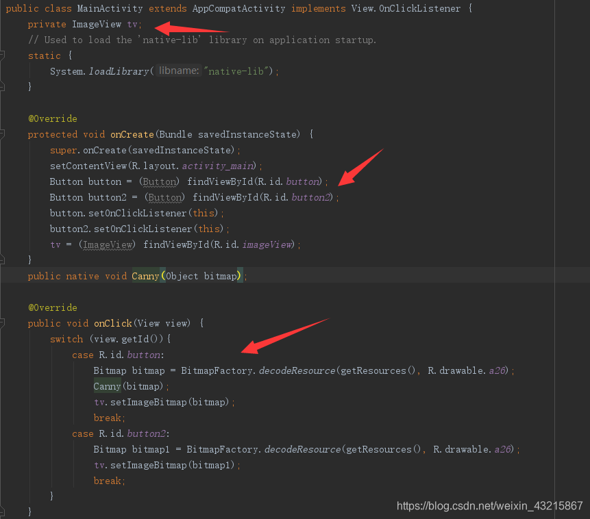 Android studio使用JAVA与JNI调用OpenCV_android jni + opencv 动态库-CSDN博客