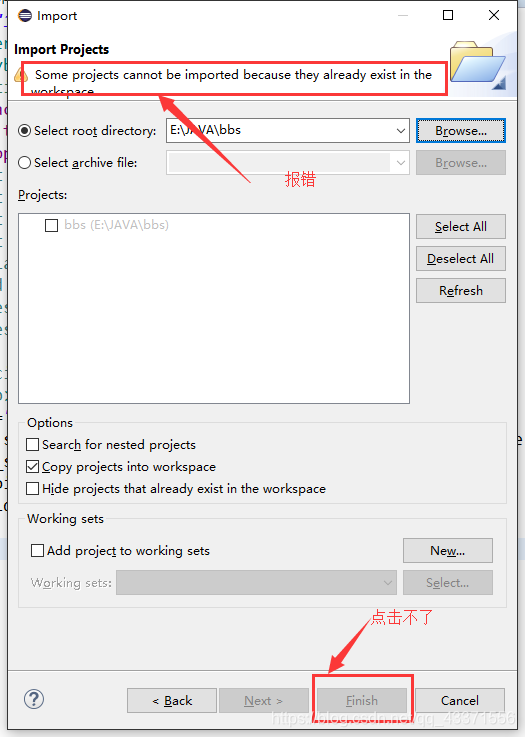 Solution Eclipse Some Projects Cannot Be Imported Because They Already Solution eclipse some projects cannot be imported because they already