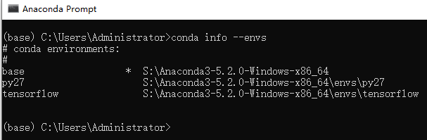 ls in anaconda prompt