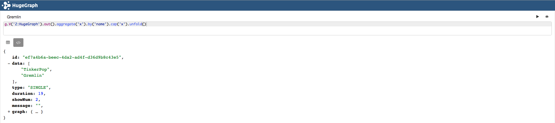 g.V(id).out().aggregate().unfold()