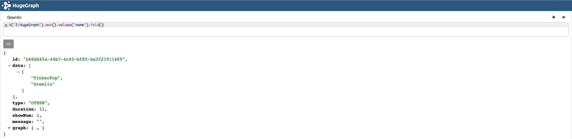 g.V(id).out().fold()