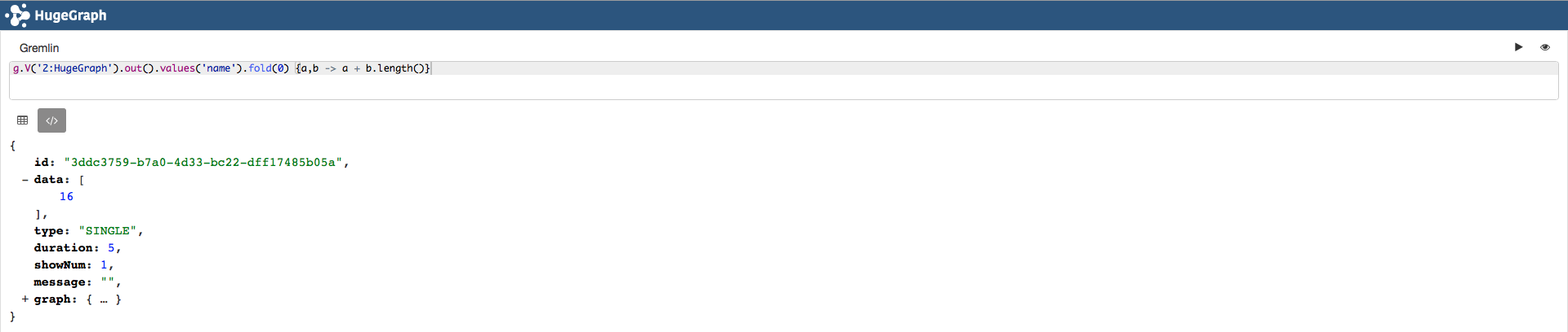 g.V(id).out().fold().reduce()