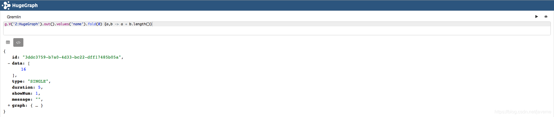 g.V(id).out().fold().reduce()