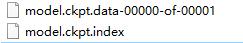 model.ckpt.index、model.ckpt.data-*****-of-*****文件