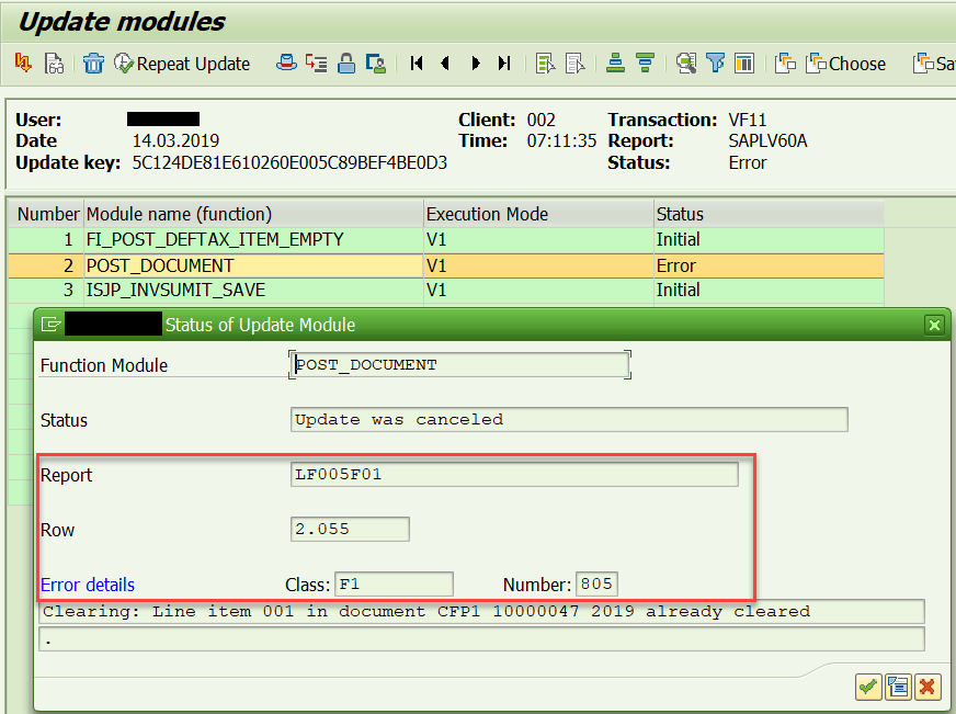 abap how to debug in update task