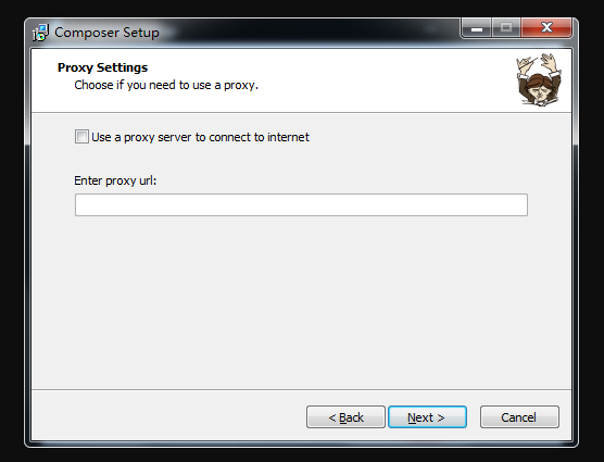 Composer安装选择设置代理
