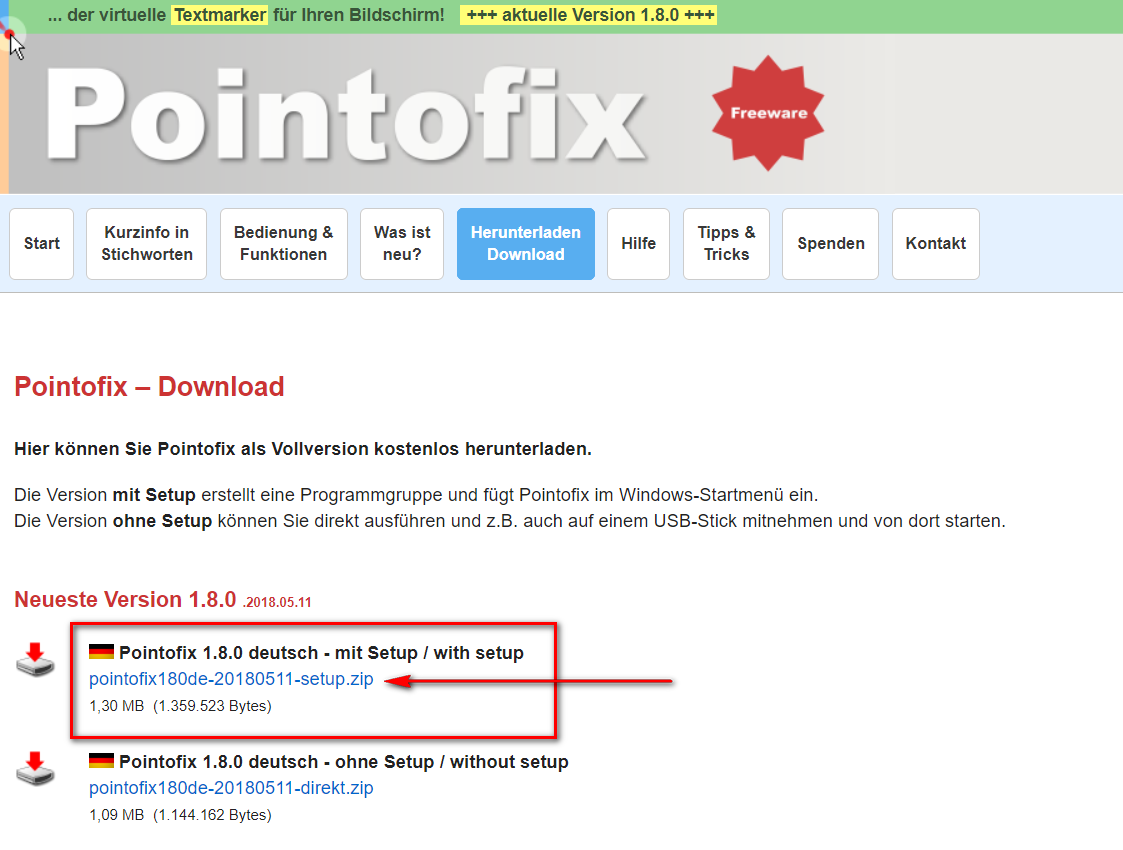 如何下载一个屏幕画笔软件pointofix