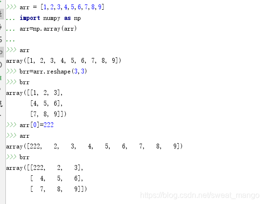 python中reshape的用法