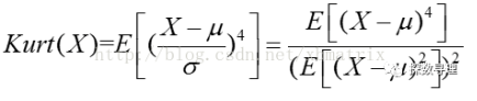 偏度(skewness)和峰度(kurtosis）