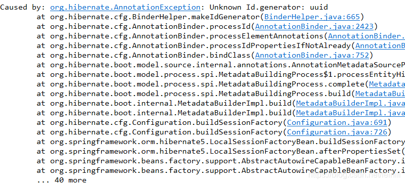 Hibernate hot sale uuid generator