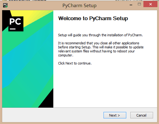 安装过程里的 Welcome to PyCharm Setup 页面.png