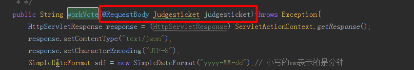 Background interface receives data json struts2 - Programmer Sought