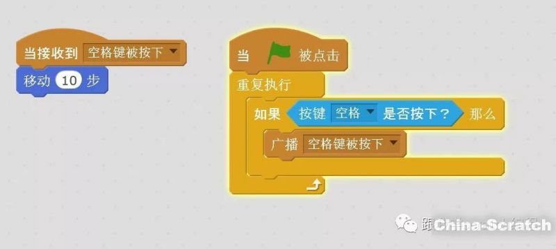 Scratch教程——按键的技巧_飞机大战scratch按键左右不动怎么办-CSDN博客