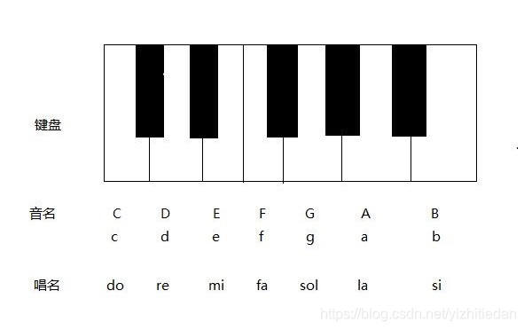 钢琴小常识 音名和唱名大家都知道吗 浔川 的博客 Csdn博客