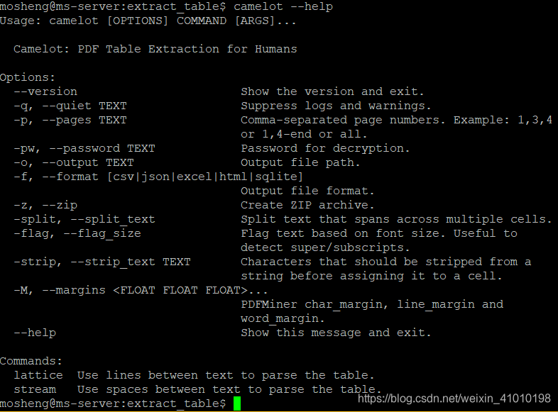 Camelot:从pdf中提取表格数据_camelot教程-CSDN博客