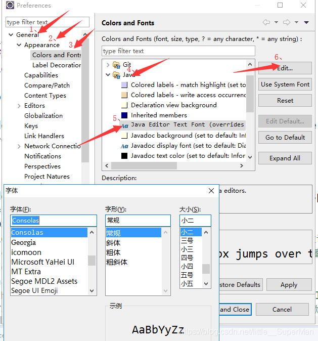 Eclipse中字体大小及背景颜色设置 Mr 小强的博客 程序员宅基地 Eclipse怎么设置字体颜色和背景颜色 程序员宅基地