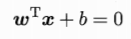 wx+b=0。