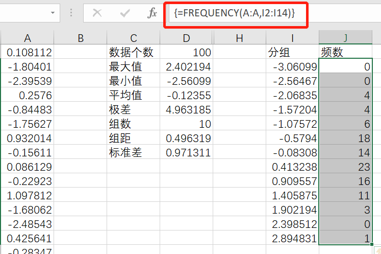 用Excel做直方图（2）：频率分布直方图