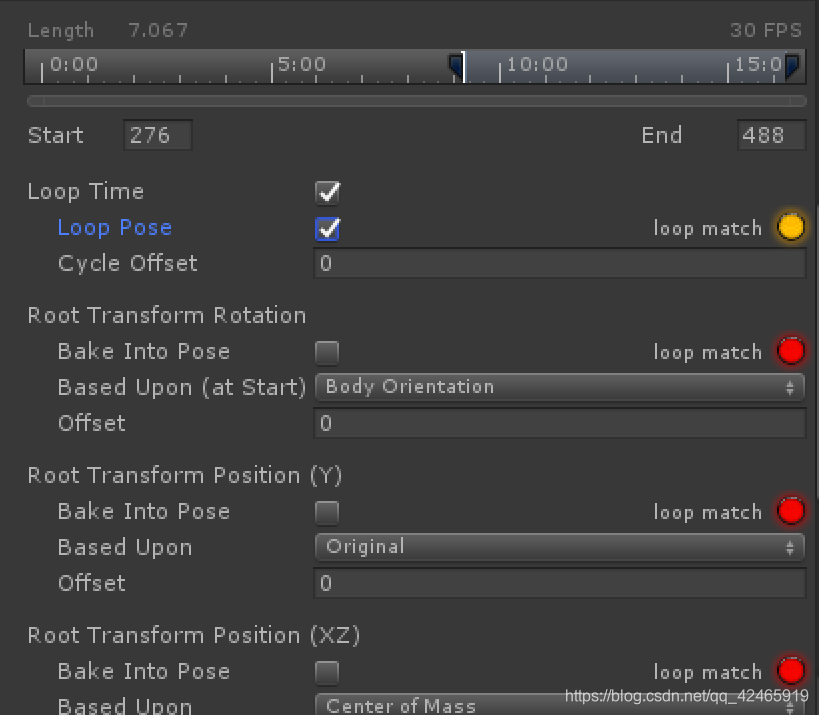 Unity Animator勾选使用 Loop Pose后动画不吻合_unity loop pose-CSDN博客
