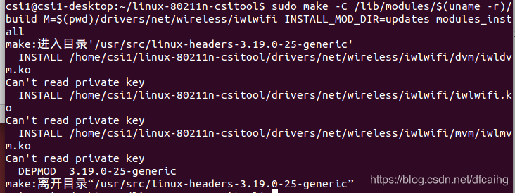 基于Ubuntu 14.04.1(64位)的Linux 802.11n CSI Tool安装_ubuntu modprobe iwlwifi ...