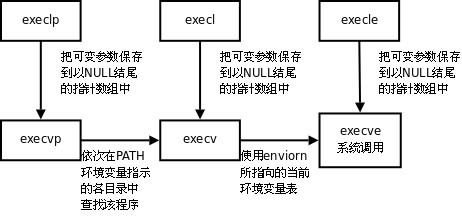 EXEC函数族的一般规律