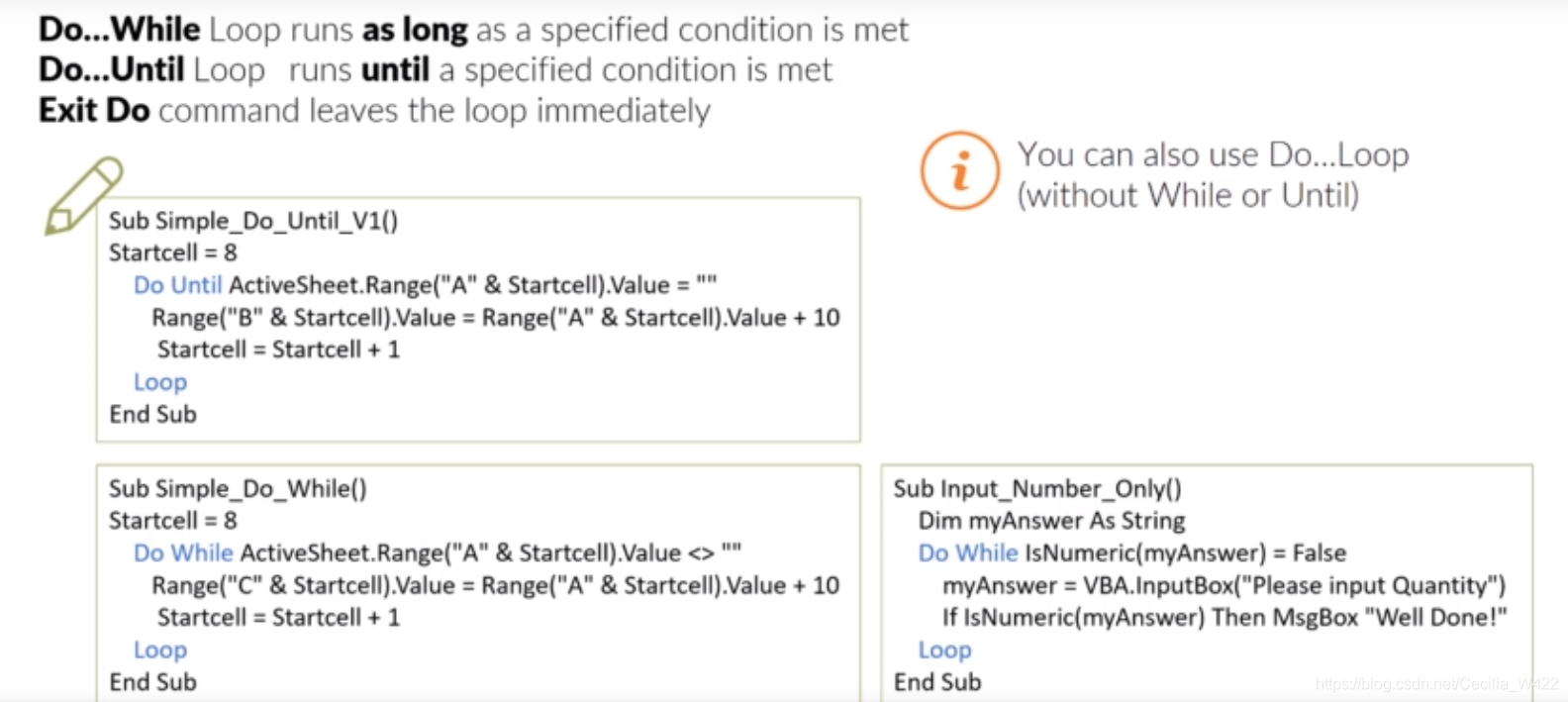 Excel VBA Do until Do while Loop Cecilia CSDN excel vba do until do while loop cecilia csdn
